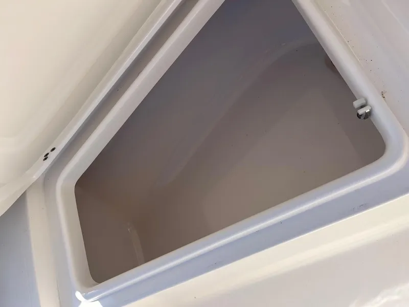 Slide: The Image of Storage compartment of 2020 Key West 239 DFS boat. - 4