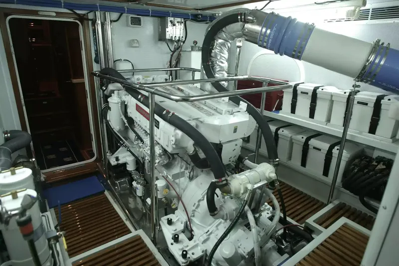 Slide: The Image of Engine room of 2026 Selene 60 Classic Explorer yacht, featuring advanced machinery and equipment. - 27