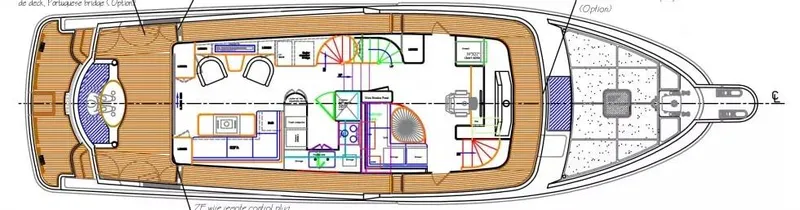 Slide: The Image of Floor plan of 2026 Selene 60 Classic Explorer yacht, showcasing interior layout and design. - 28