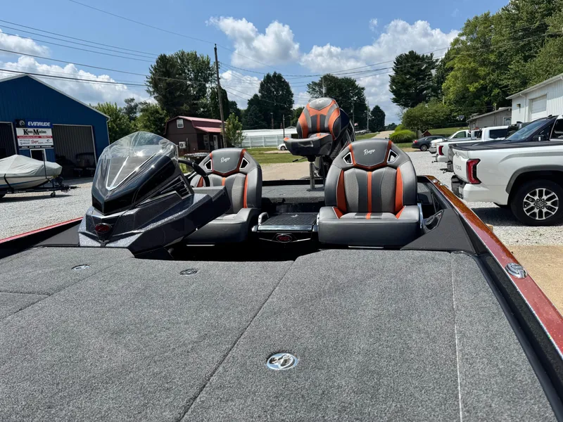 Slide: The Image of 2024 Ranger Z521R CUP boat with sleek design and modern seating. - 9