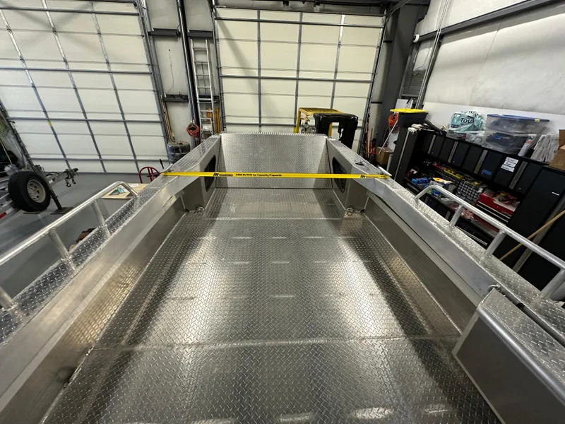 Slide: The Image of 2024 Bayview Boats 26 Landing Craft in a workshop. - 12