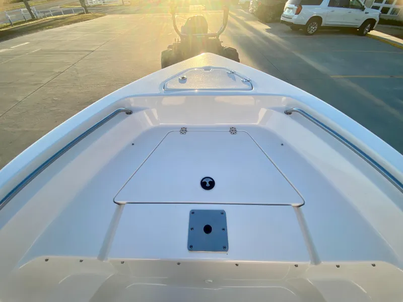 Slide: The Image of 2020 Key West 189 FS boat bow with storage compartment. - 19