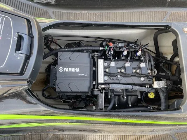 Slide: The Image of 2020 Yamaha WaveRunner VX Deluxe engine compartment with TR-1 engine. - 6