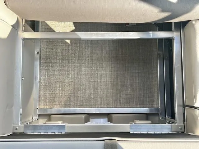 Slide: The Image of 2024 Avalon VTX 19 Cruise boat storage compartment. - 26