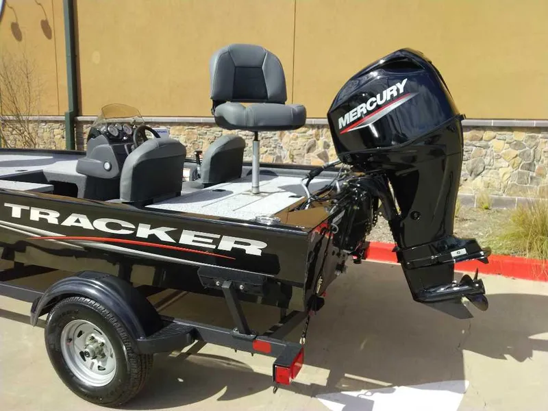 Slide: The Image of 2024 Tracker Pro 170 boat with Mercury outboard motor. - 3