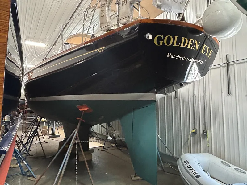 Slide: The Image of Engine compartment of a 1996 Hinckley Sou'wester 42 MKII sailboat. - 42