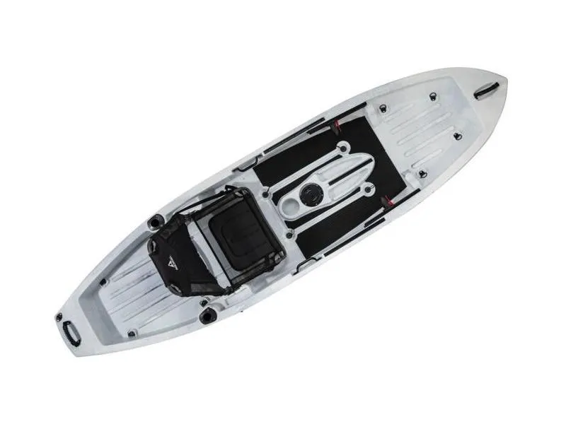 Slide: The Image of 2023 Ascend 10T Sit-On kayak, top view, gray with black accents. - 8