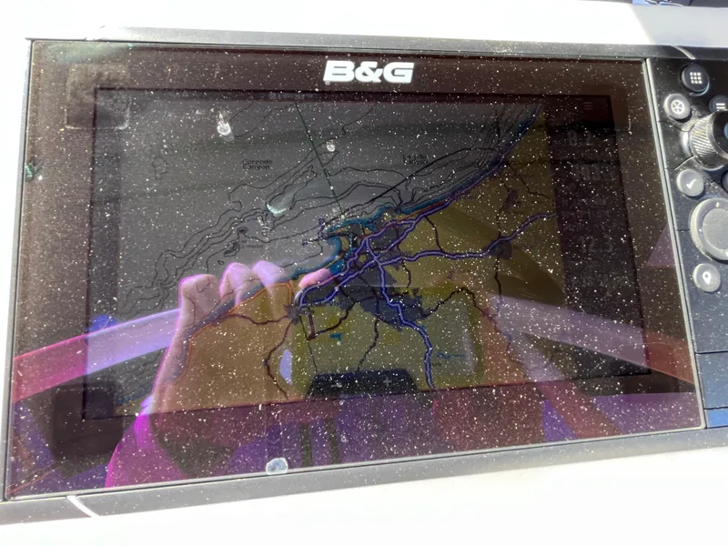 Slide: The Image of B&G navigation system on a 2021 Bavaria C45 sailboat. - 22