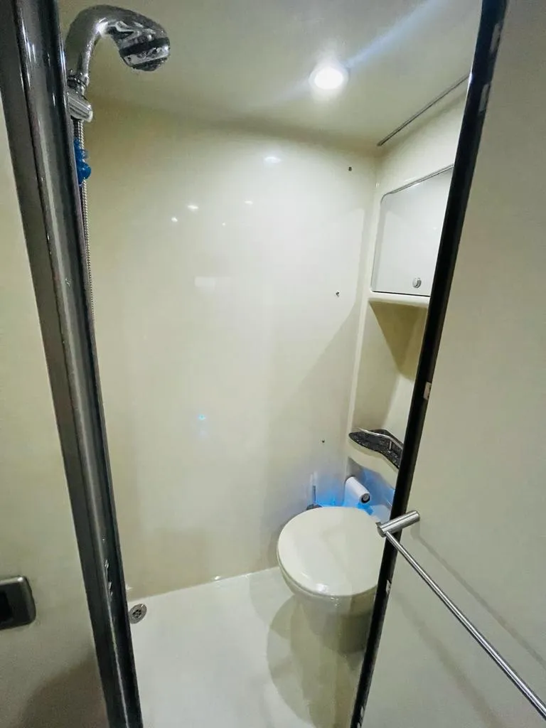 Slide: The Image of 2007 Formula 45 Yacht bathroom with shower and toilet - 30