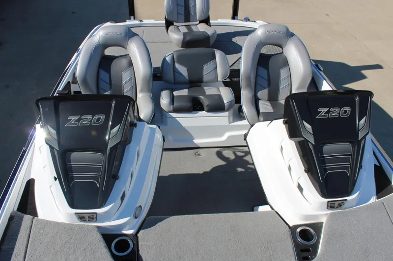 Slide: The Image of 2024 Nitro Z20 boat interior with sleek seating and modern design. - 34
