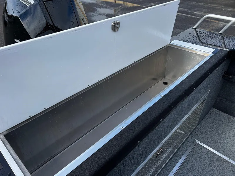 Slide: The Image of 2024 Thunder Jet 21 Chinook OS boat storage compartment. - 26