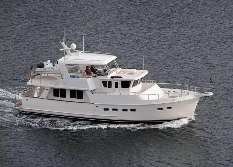 Slide: The Image of 2026 Selene 49 Classic Explorer yacht cruising on open water. - 3