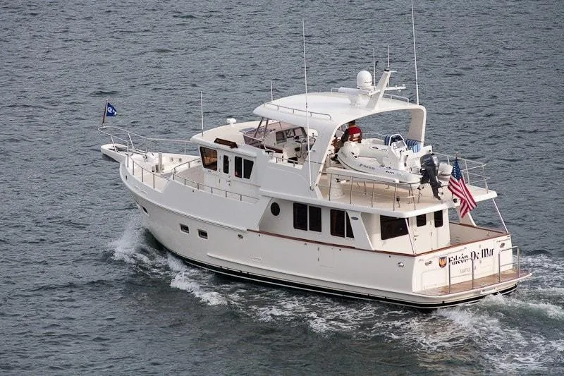 Slide: The Image of 2026 Selene 49 Classic Explorer yacht cruising on open water. - 4