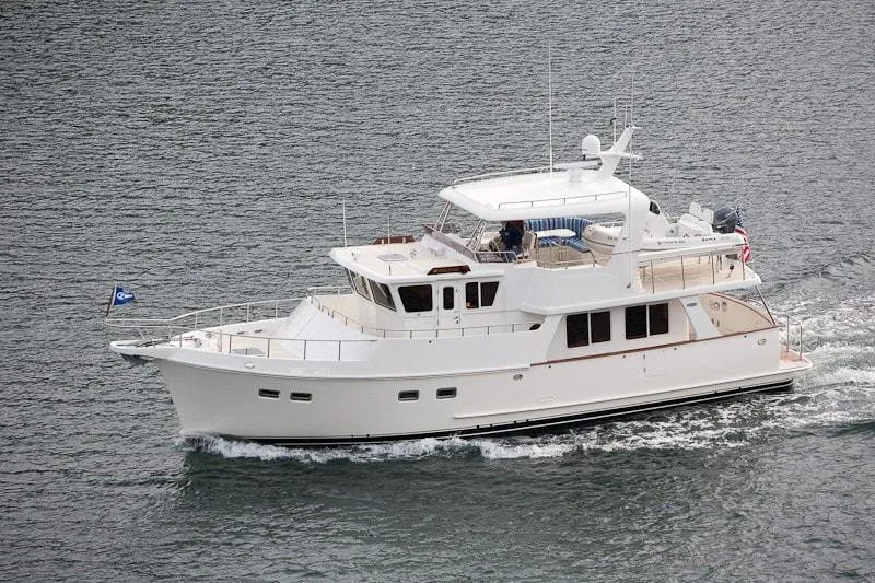 Slide: The Image of 2026 Selene 49 Classic Explorer yacht cruising on open water. - 5