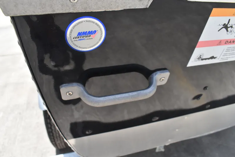 Slide: The Image of 2024 Lowe WV 1470 boat with NMM certified sticker and handle. - 3