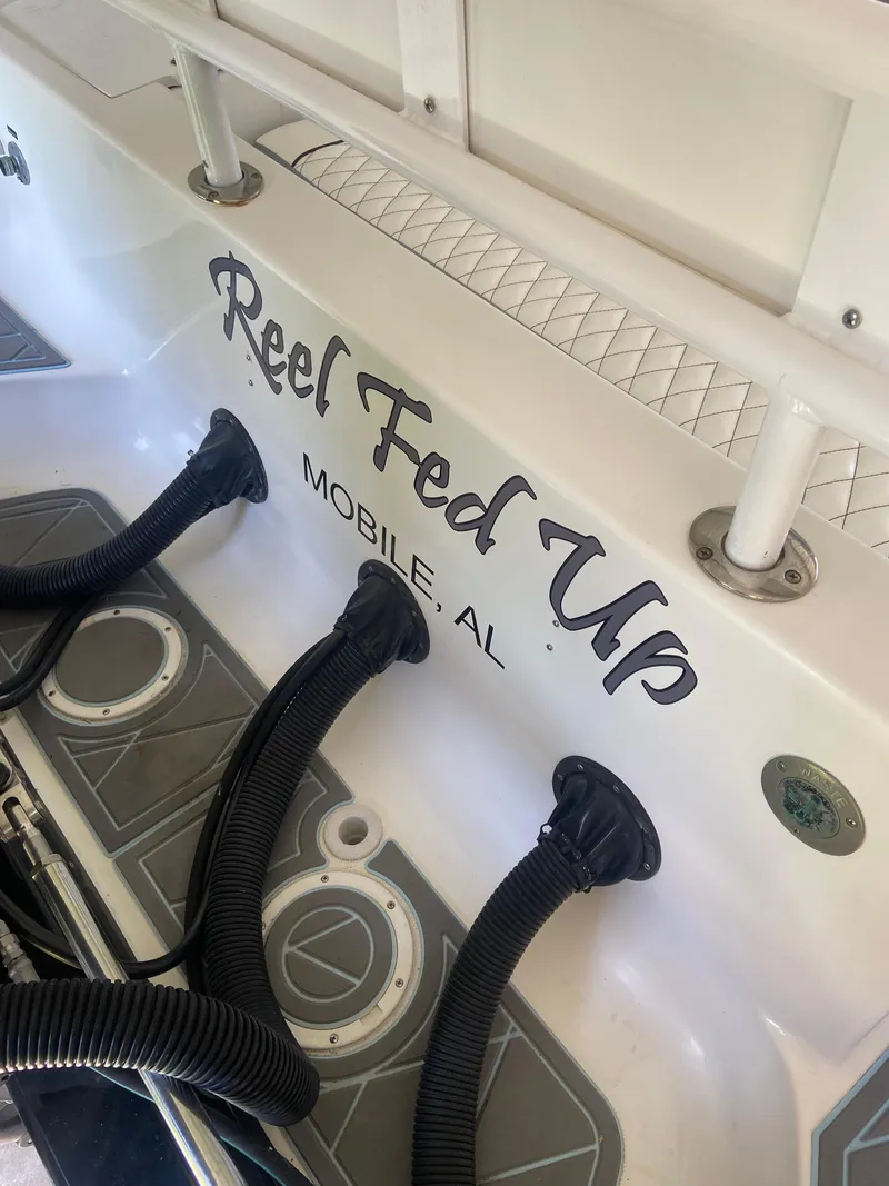 Slide: The Image of 2007 Fountain 38 CC Tournament Edition boat with Reel Fed Up name, Mobile, AL. - 17