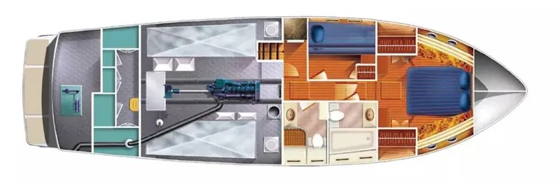 Slide: The Image of Selene 45 Classic Explorer 2026 floor plan, showcasing interior layout and design features. - 21