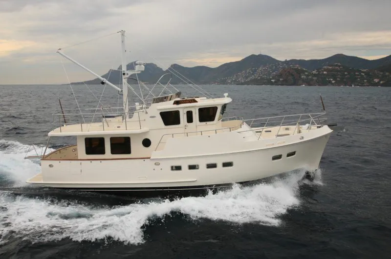 Slide: The Image of Selene 45 Classic Explorer yacht cruising on the ocean, 2026 model. - 4