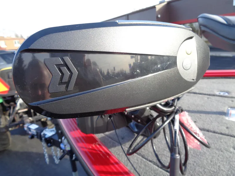 Slide: The Image of Close-up of 2024 Lund 1875 Pro-V Bass boat's trolling motor. - 20