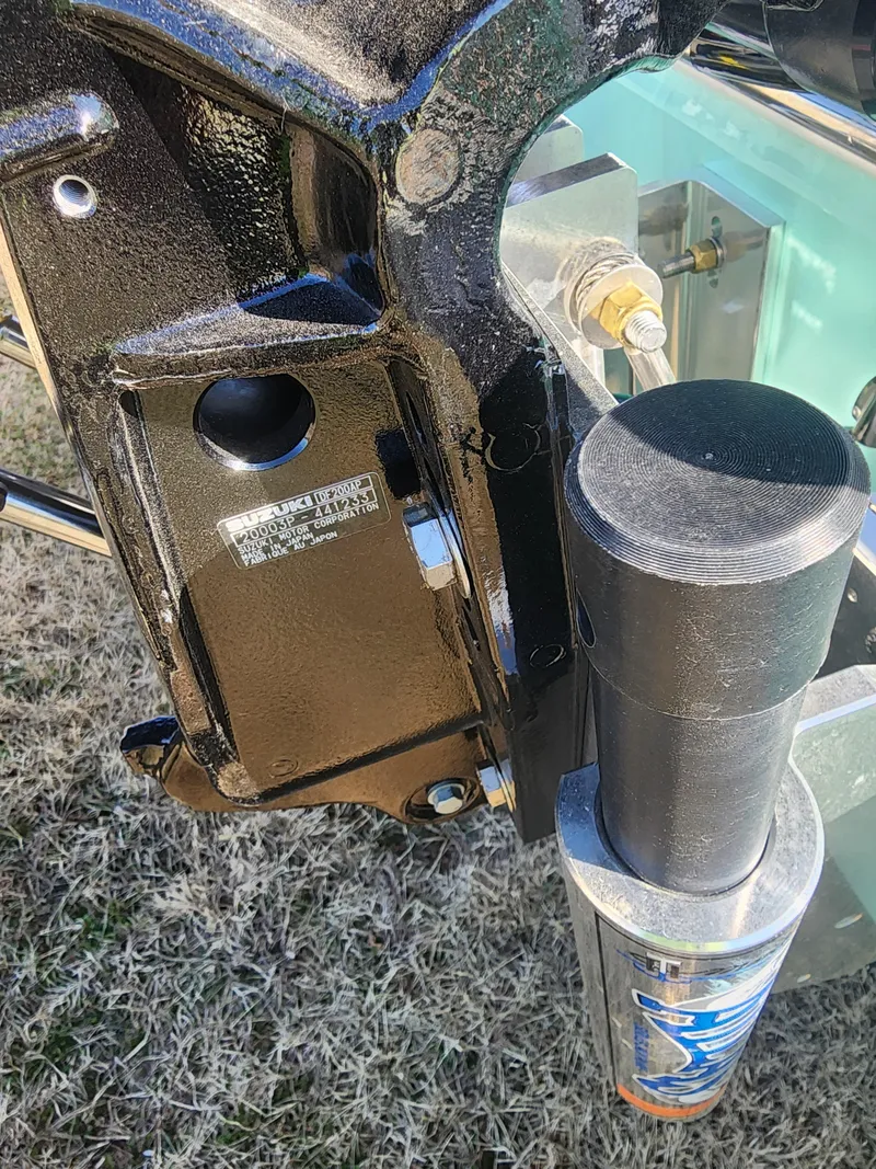 Slide: The Image of Close-up of a 2024 Savannah 220 IS boat engine component. - 7