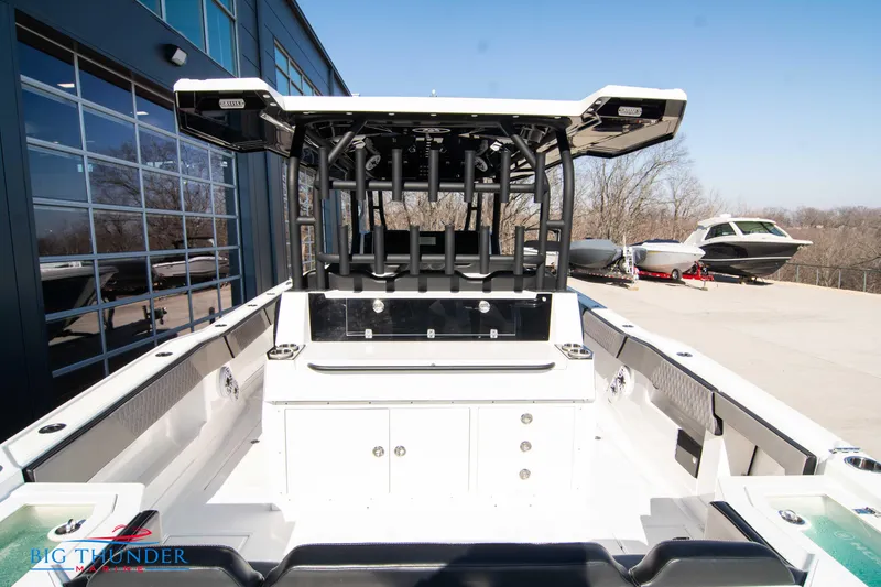 Slide: The Image of 2023 Hayaari Marine H44Z boat with spacious deck and modern design. - 15