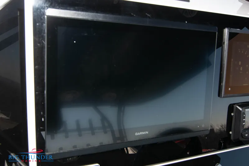 Slide: The Image of Garmin display on Hayaari Marine H44Z 2023 boat dashboard. - 45