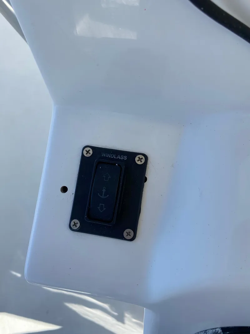 Slide: The Image of Switch panel on 2021 Twin Vee 36 Center Console boat. - 26