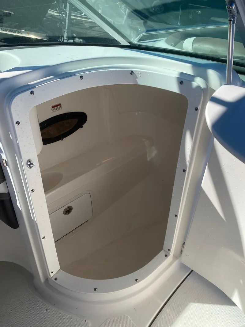 Slide: The Image of 2017 Hurricane SunDeck 2200 DC OB boat interior storage compartment. - 16