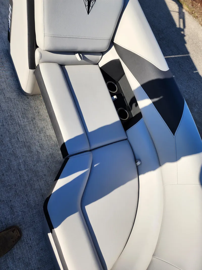 Slide: The Image of 2024 Trifecta 24RF LE 2 75 boat interior seating with cup holders - 10
