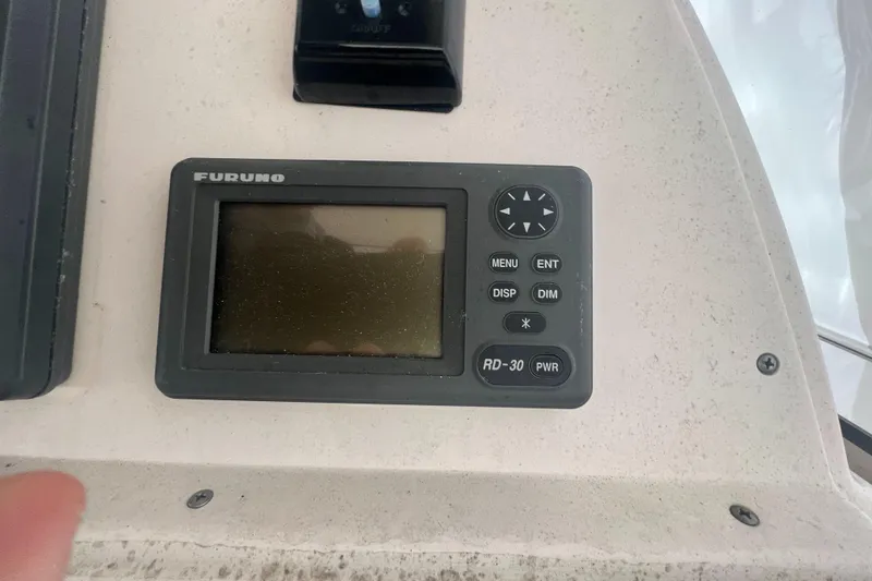 Slide: The Image of Furuno RD-30 display on 2005 Grady-White Marlin 300 boat dashboard. - 15
