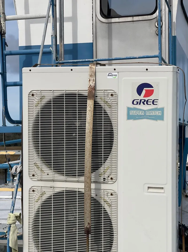 Slide: The Image of Air conditioning unit on a 1961 Commercial Model Bow Tug boat. - 17