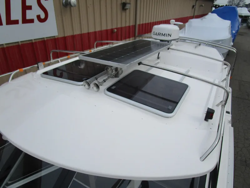 Slide: The Image of 2024 Cutwater C-288 C boat interior with Yamaha engines and sleek deck design. - 14