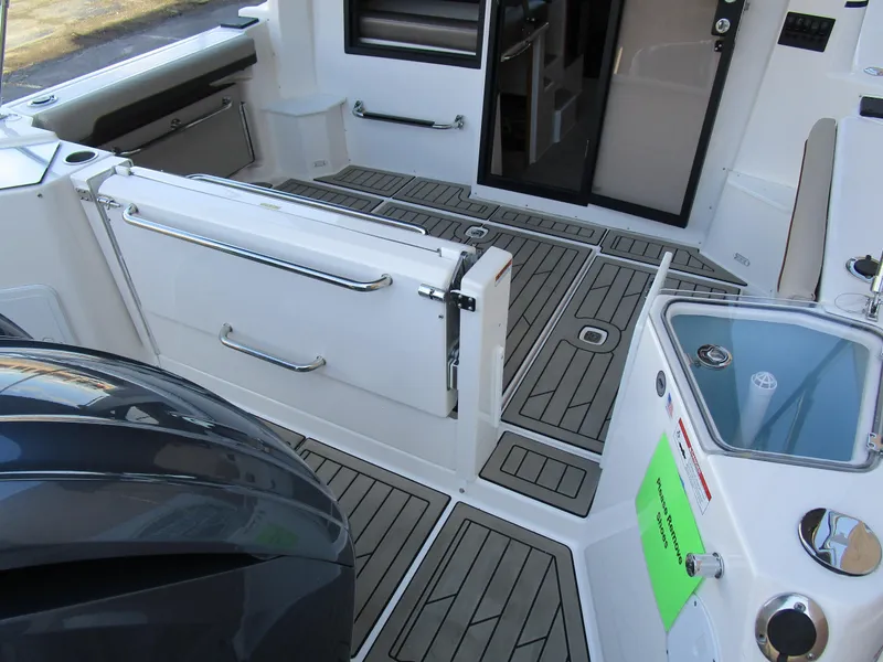 Slide: The Image of 2024 Cutwater C-288 C boat interior with seating and modern design. - 18