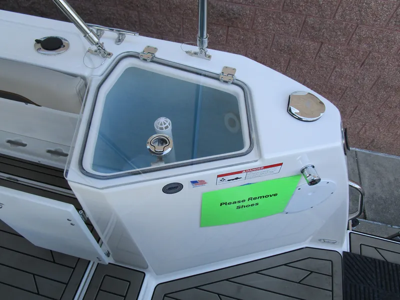 Slide: The Image of 2024 Cutwater C-288 C helm with modern navigation displays and comfortable captain's chair. - 23