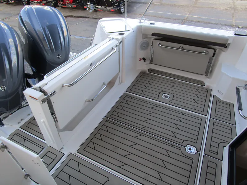 Slide: The Image of 2024 Cutwater C-288 C helm with modern navigation displays and comfortable captain's chair. - 26