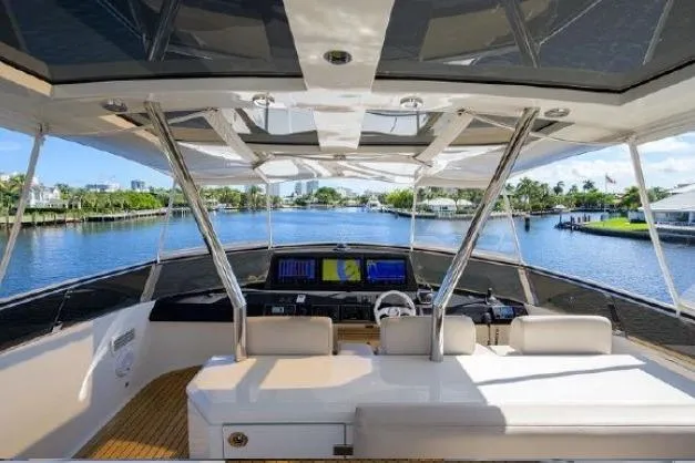 Slide: The Image of Lazzara Yachts LSX 95 Flybridge 2012 - 13