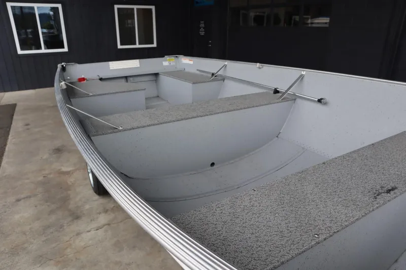 Slide: The Image of 2024 Lowe WV1670 aluminum fishing boat interior view. - 7