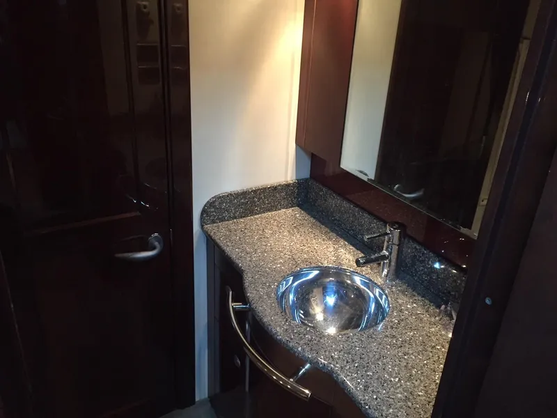 Slide: The Image of 2008 Sea Ray 480 Sundancer yacht docked, named Three Wishes, New York. - 13