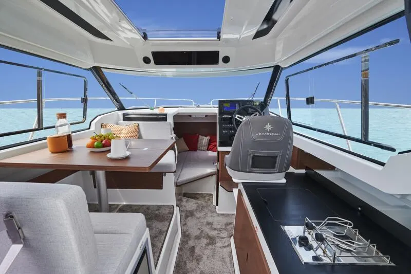 Slide: The Image of Interior of 2024 Jeanneau NC 795 Weekender S2 boat with modern amenities. - 26