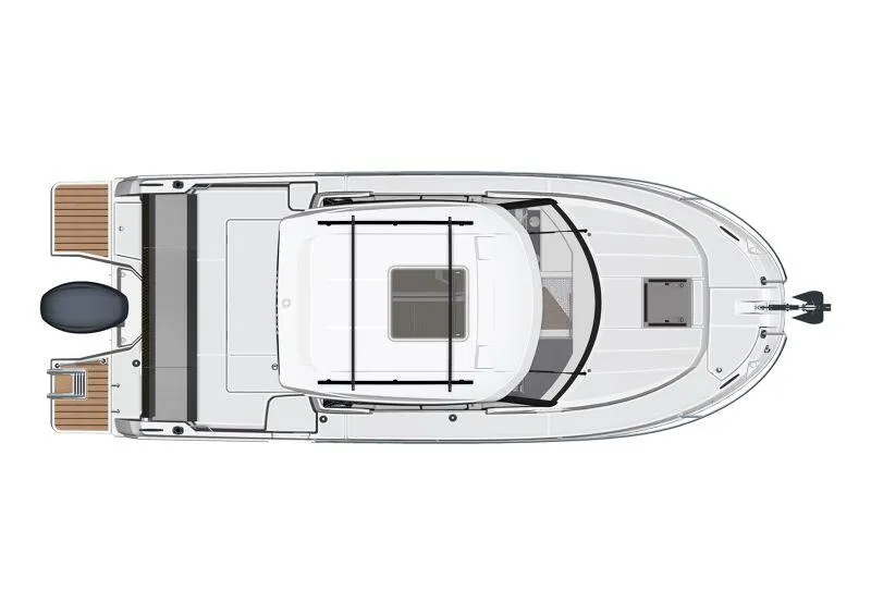 Slide: The Image of Top view of 2024 Jeanneau NC 795 Weekender S2 boat layout. - 43