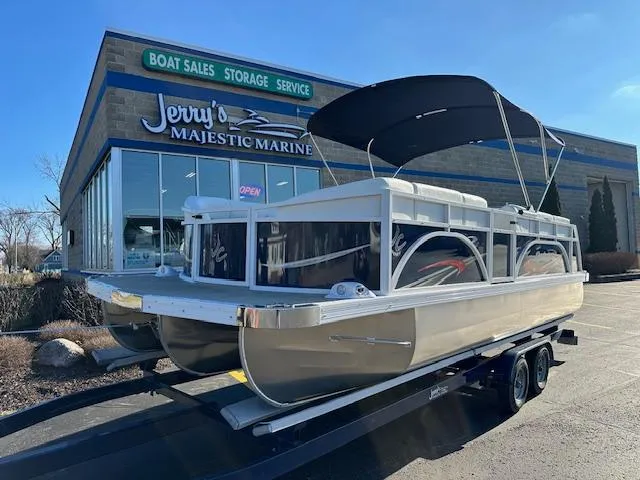 The Image of 2024 JC Spirit 221 TT Sport pontoon boat at Jerry's Majestic Marine dealership. - 1
