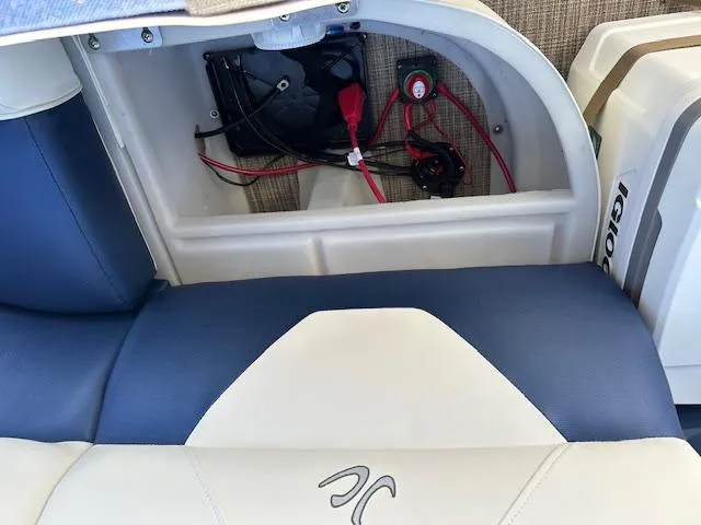 Slide: The Image of 2024 JC Spirit 221 TT Sport boat interior wiring and seating. - 10