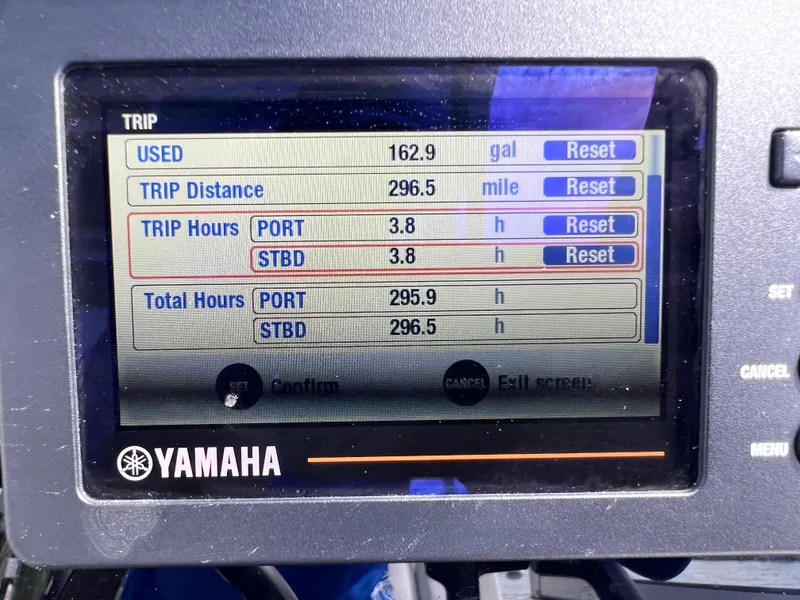 Slide: The Image of 2019 World Cat 255 DC boat interior with comfortable seating and modern design. - 54