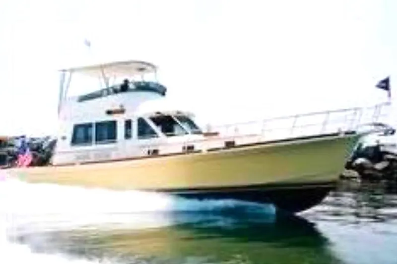 Slide: The Image of Granite countertop with built-in cooler on 2007 Grand Banks 47 Eastbay FB yacht. - 30