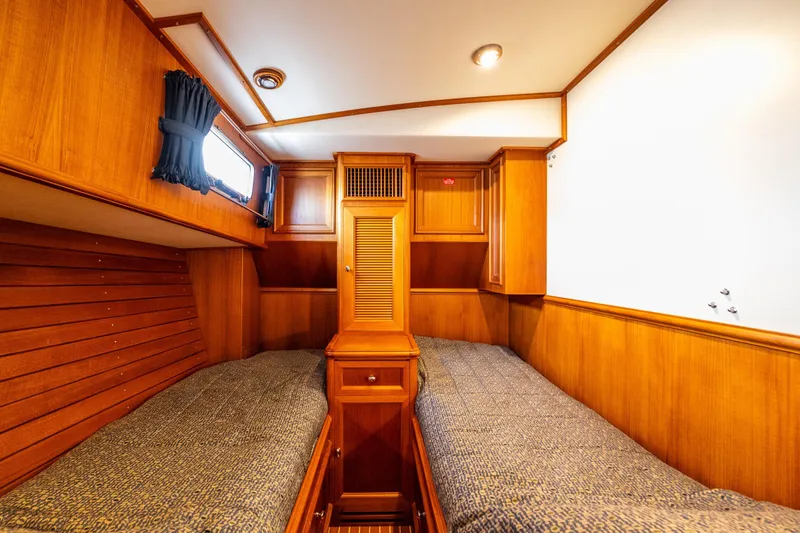 Slide: The Image of Luxurious wooden cabin interior of 2007 Grand Banks 47 Eastbay FB yacht. - 40