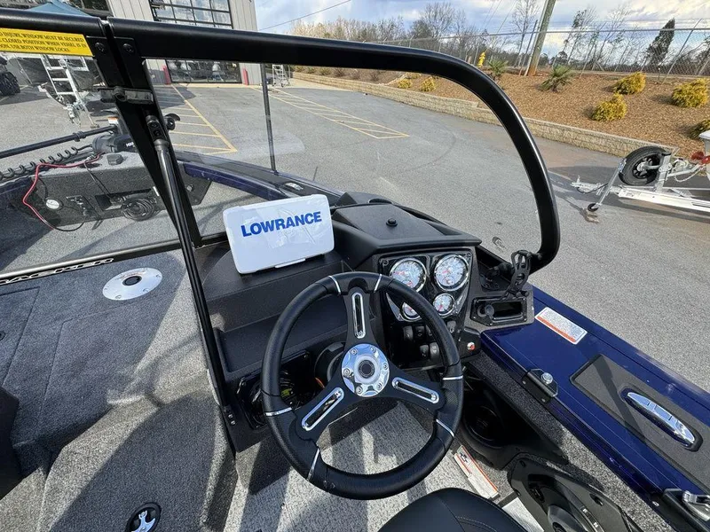 Slide: The Image of 2024 Tracker Targa™ V-18 Combo boat dashboard with Lowrance electronics. - 20