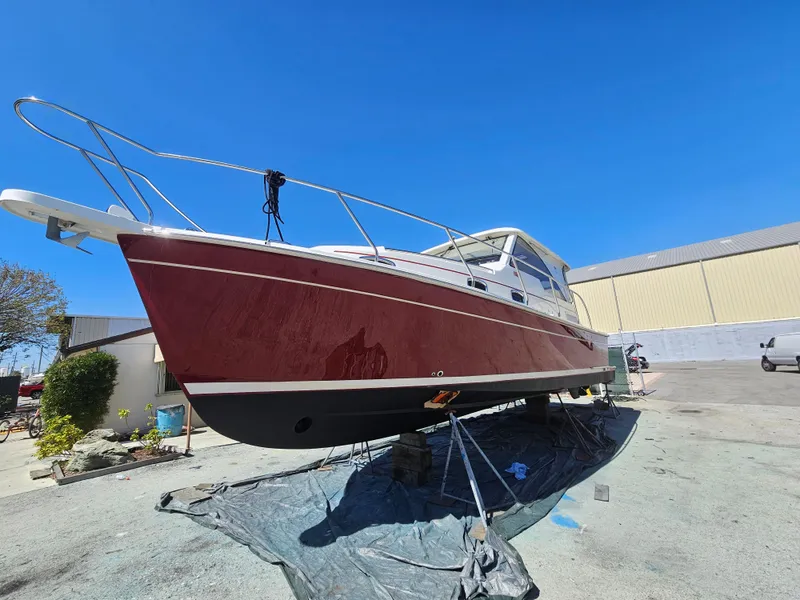 Slide: The Image of 2016 Marlow M34 Pilot boat on dry dock for maintenance. - 3