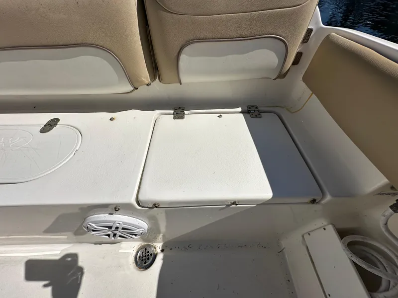 Slide: The Image of 2019 Key West 239 FS boat seating and storage compartments. - 39