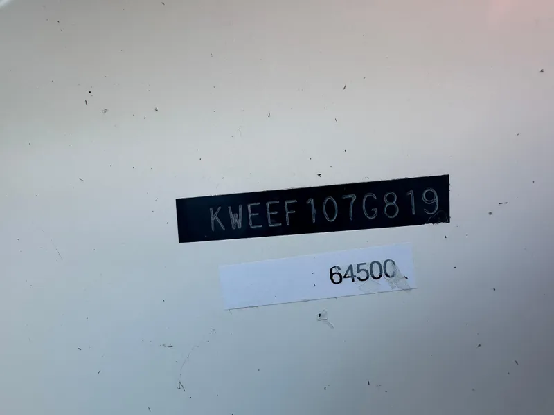 Slide: The Image of 2019 Key West 239 FS boat hull identification number (HIN) and serial number. - 47