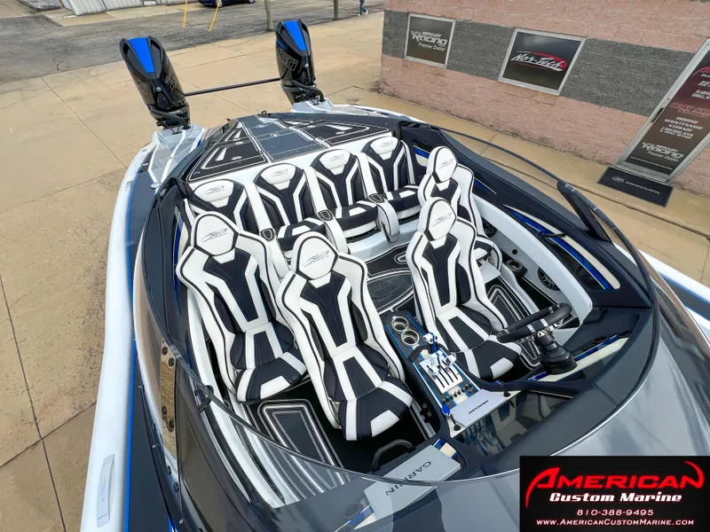 Slide: The Image of MTI 390X 2022 featuring stylish seats by American Custom Marine. - 30